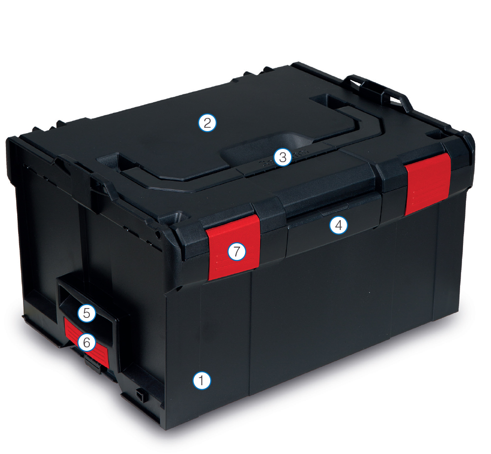 L Boxx 238 Sortimentskasten Werkzeugkoffer SchraubenkofferL-BOXX 238 schwarz 
