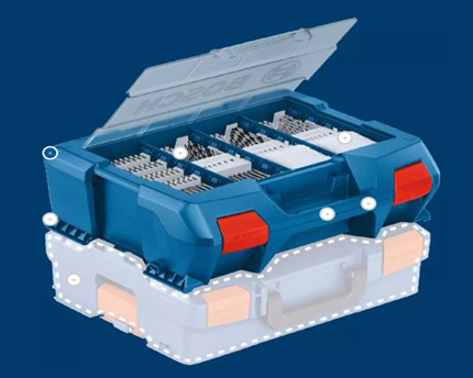 L-BOXX Koffer Mini Deckel transparent E/D/E Logistik-Cente 