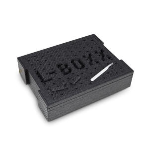 tools in foam trays