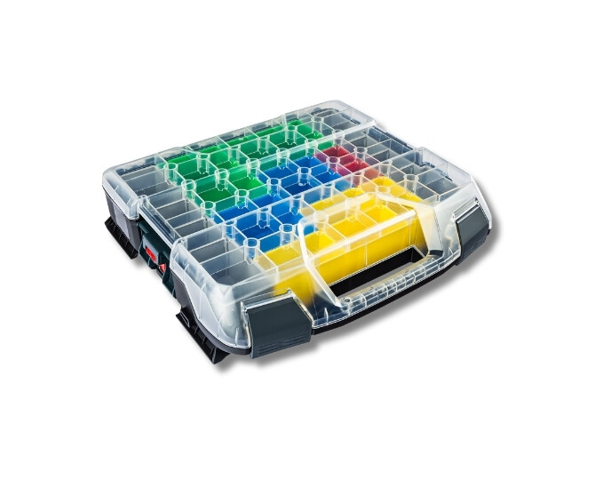 Boxx Kit Toolbox W-BOXX Baseline – Robust and Modular Transport Case with clear ...